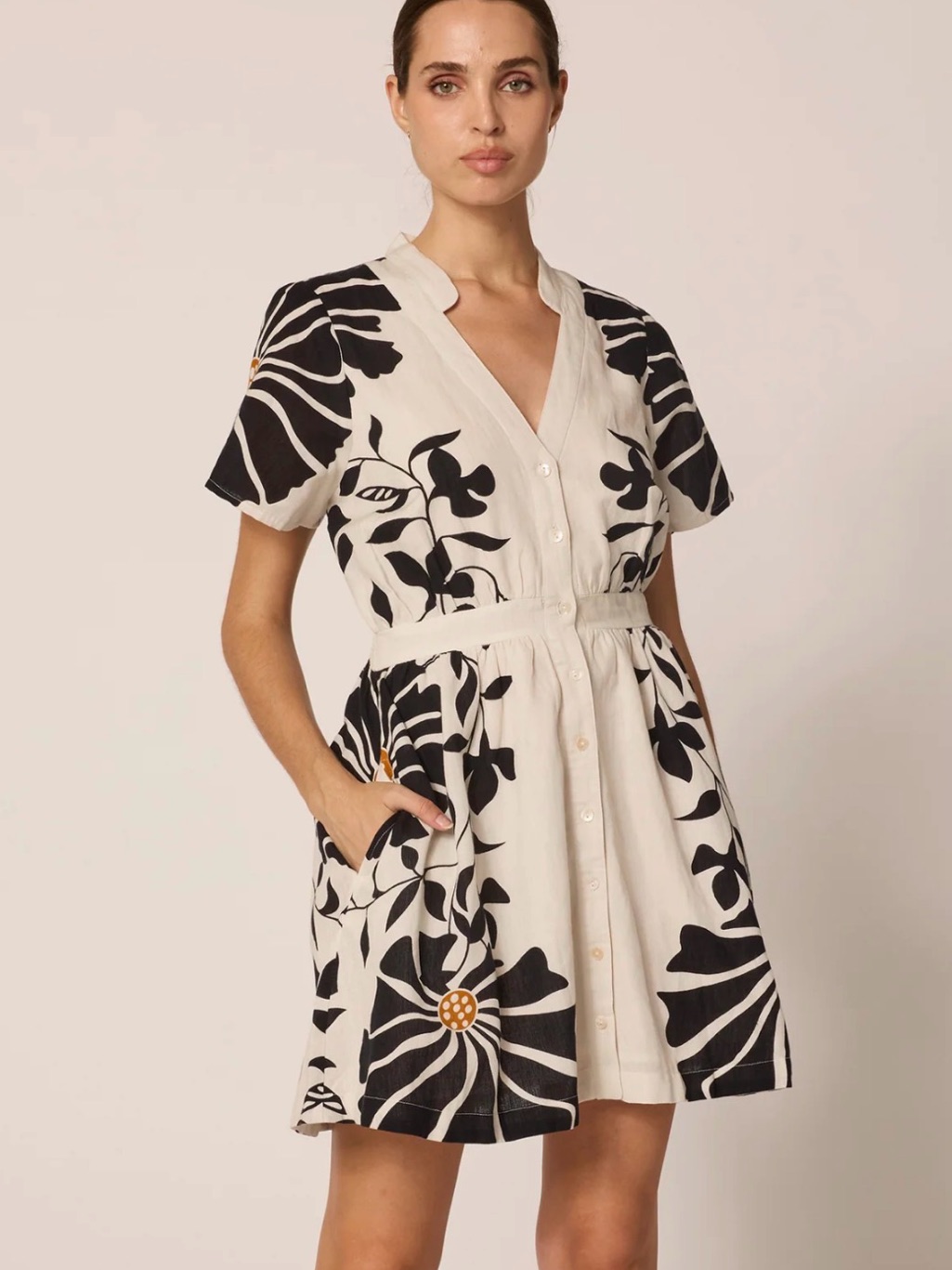 Cleobella Beatrice Mini Dress - Atropa Print M